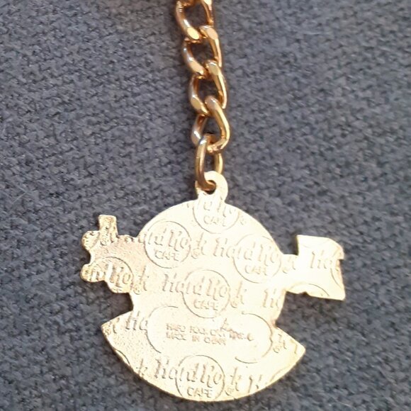 Vintage Hard Rock Cafe Paris French flag keychain NWOT - Picture 2 of 2